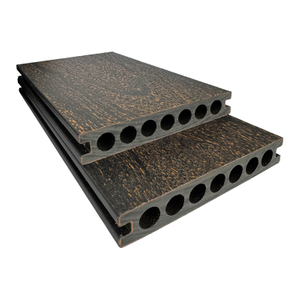 低维护耐磨的双层彩色共排骨WPC Decking