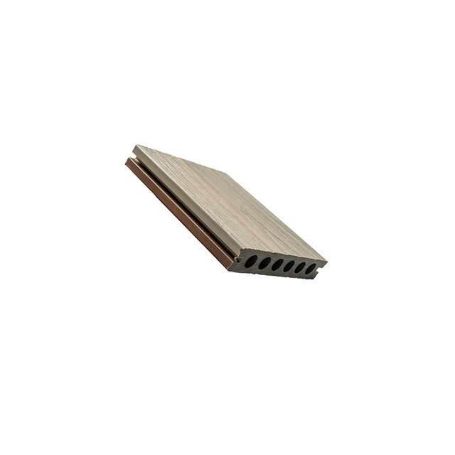 紫外线抗性，防滑WPC联合排斥六孔空心甲板 - 双色设计