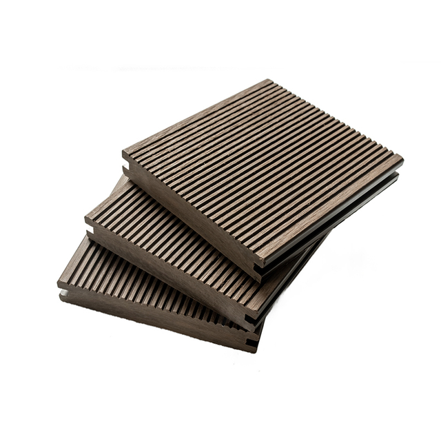 新的过程浮雕户外WPC地板