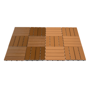 户外简单单击WPC地板瓷砖30&times;30厘米DIY WPC Decking Tiles