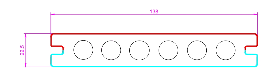 138共6孔共挤空心