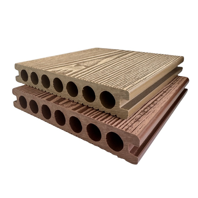 防水防滑经典圆孔室外WPC Decking