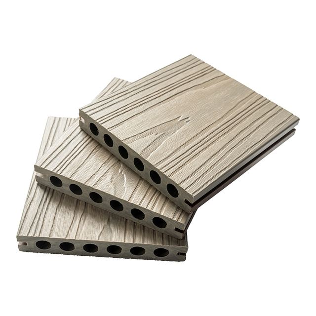 维护免费的防水WPC户外地板WPC空心共置泳池花园公园