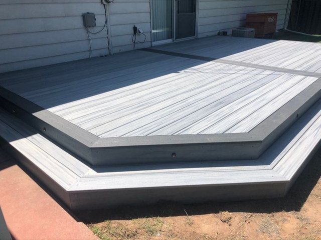 2025新的实心桥梁拱形WPC木质塑料复合室外甲板